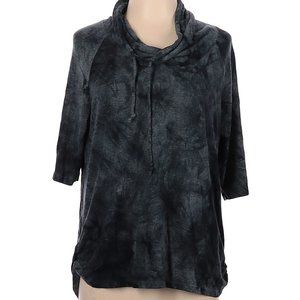 Coin 1804 Los Angeles Shades of Blue Earth Toned Tie Dye Top Size L